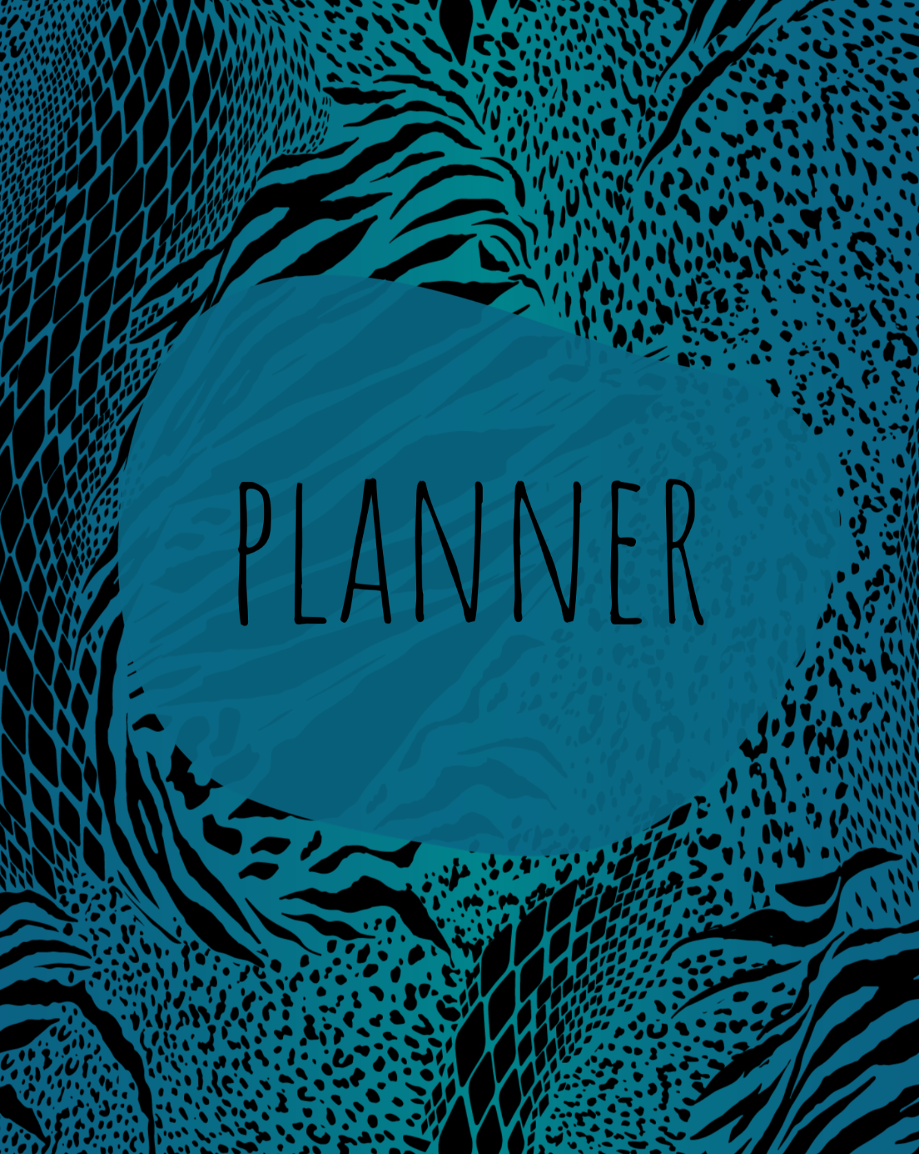 Planner blue cover