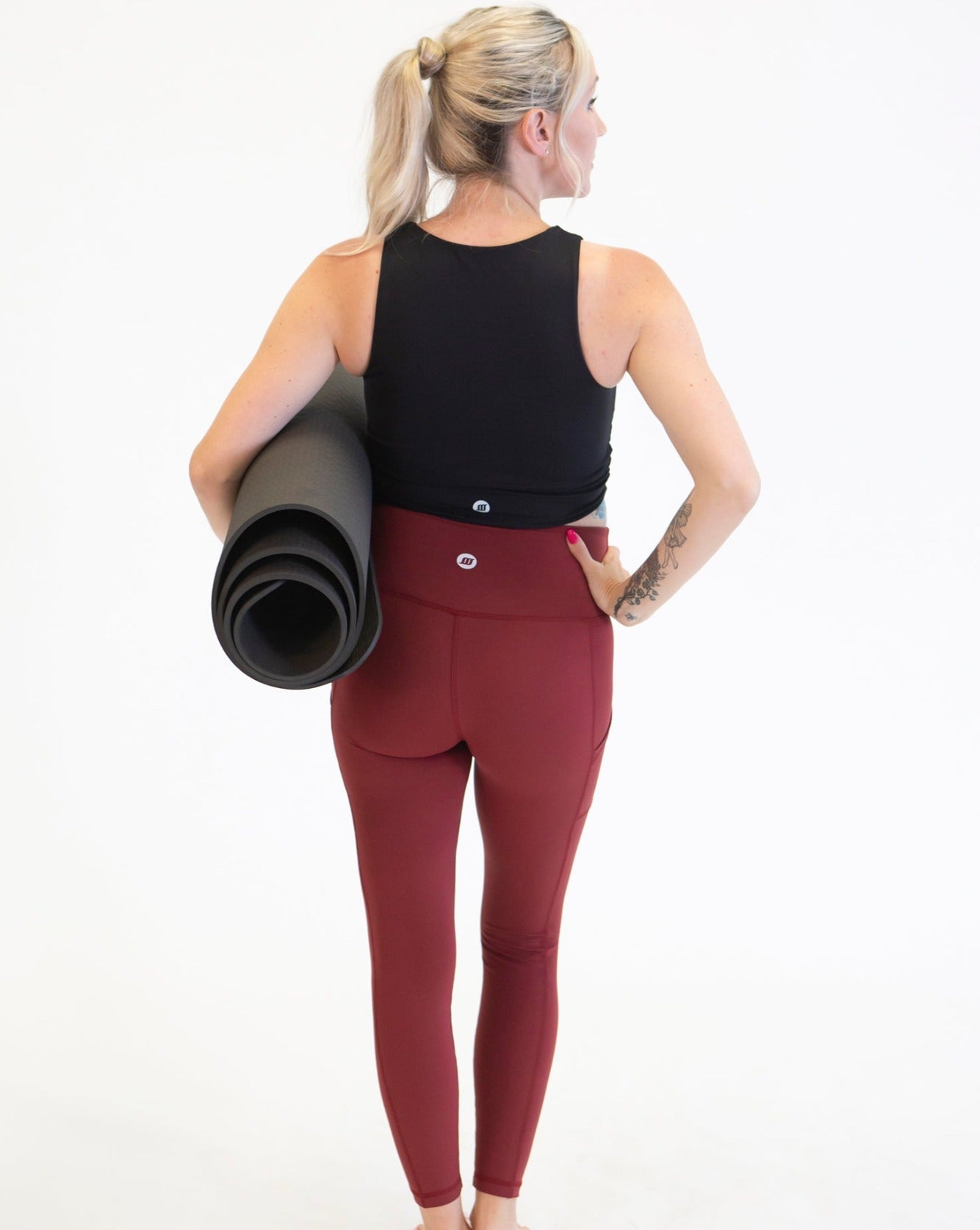 Ameliie leggings Rhubarb XS back