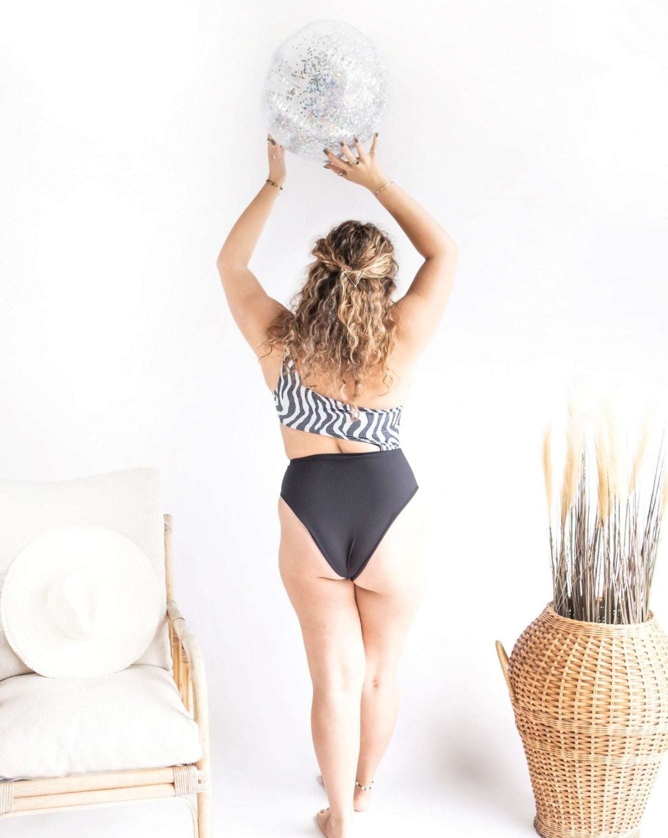 Marilyn Swimsuit - Salty Minx - Zebra - L / 14
