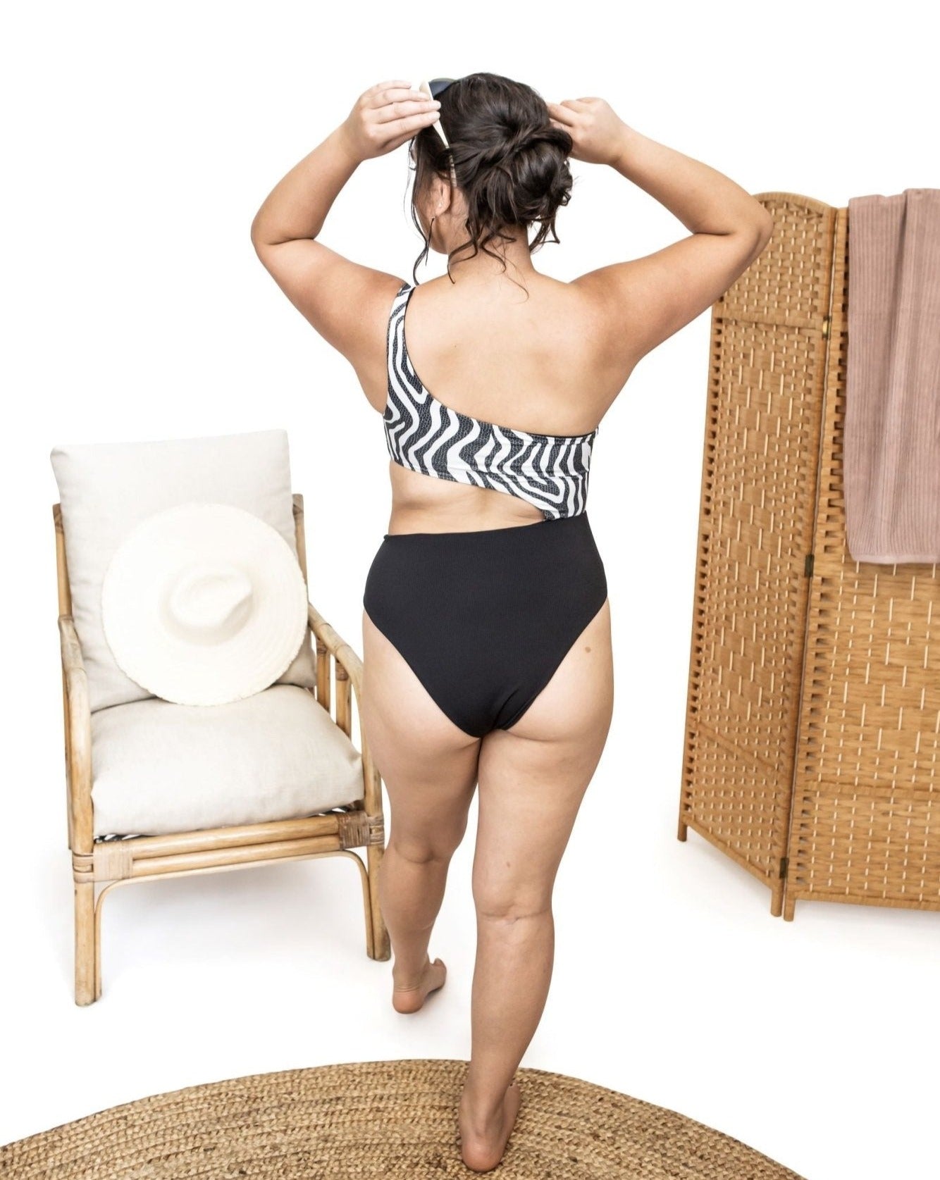 Marilyn Swimsuit - Salty Minx - Zebra - M / 12