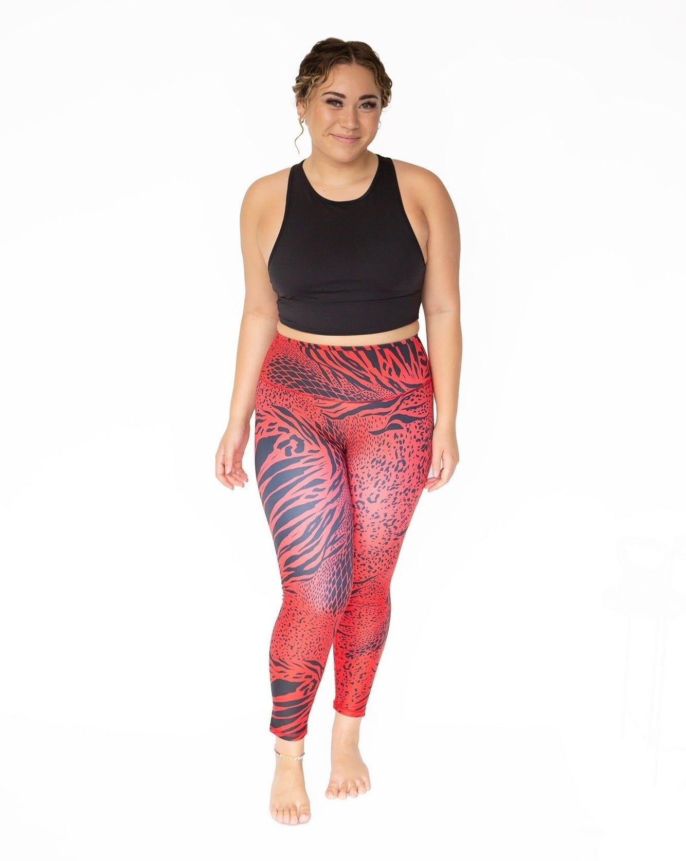 Luna Leggings - Salty Minx - Wild red - L / 14