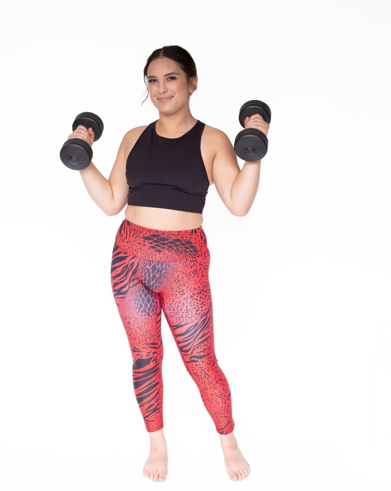 Luna Leggings - Salty Minx - Wild red - M / 12