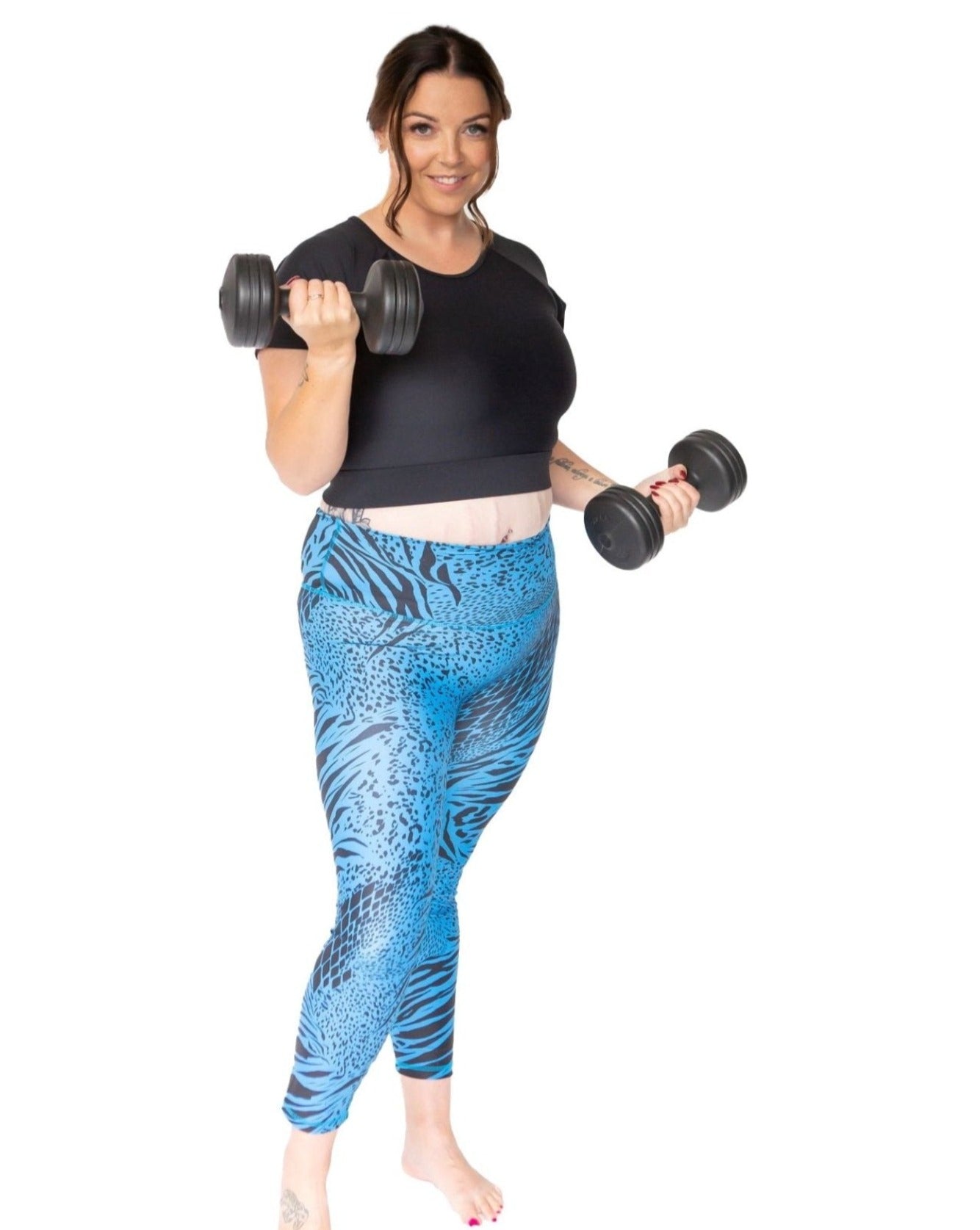Luna Leggings - Salty Minx - Wild blue - XL / 16